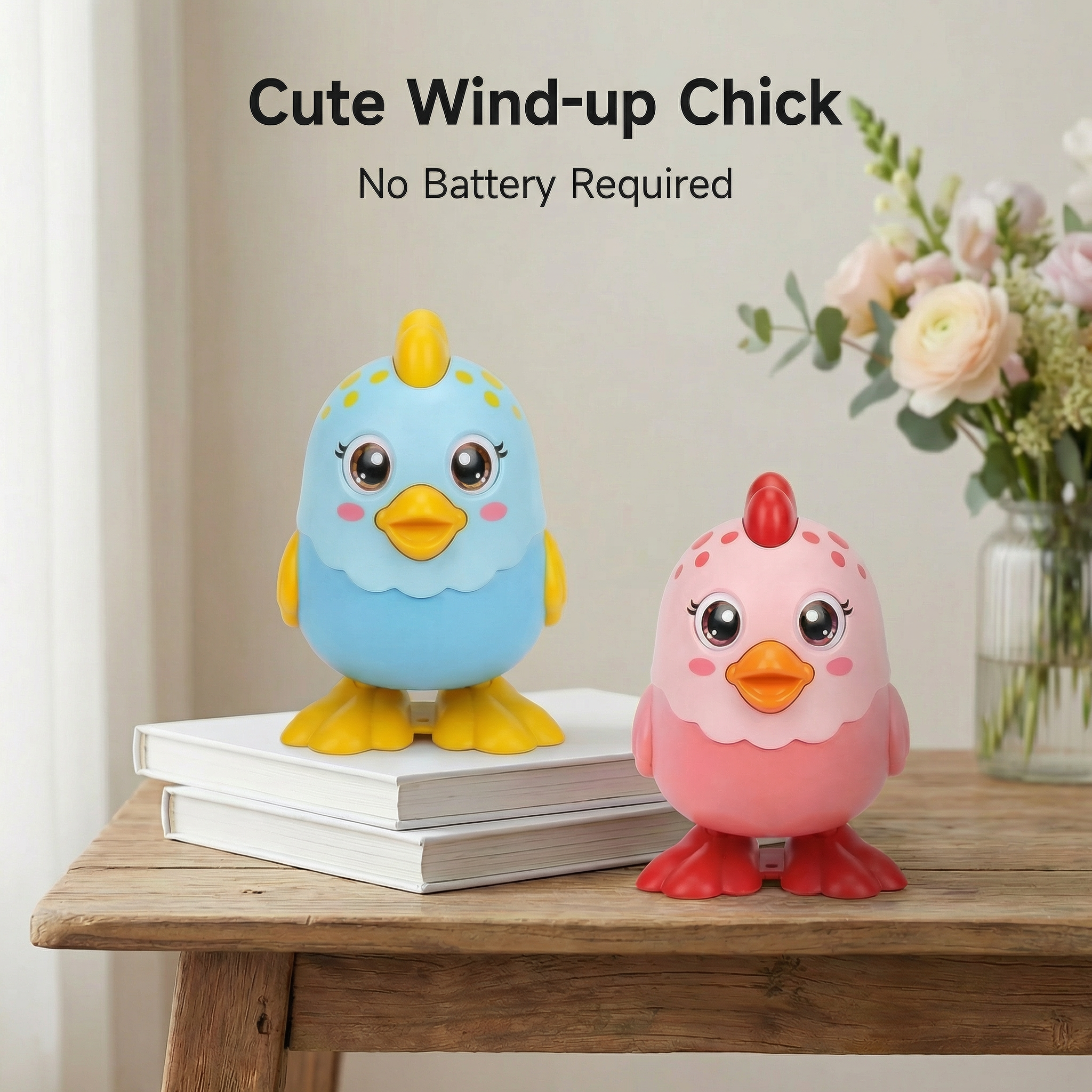 𝐺𝑖𝑔𝑔𝑙𝑒 𝐶𝑙𝑢𝑐𝑘 𝐶𝑜𝑙𝑙𝑒𝑐𝑡𝑜𝑟’𝑠 𝑆𝑒𝑡 – 𝐴𝑑𝑜𝑟𝑎𝑏𝑙𝑒 𝐵𝑙𝑢𝑒 & 𝑃𝑖𝑛𝑘 𝐶ℎ𝑖𝑐𝑘 𝑇𝑜𝑦 𝐷𝑢𝑜