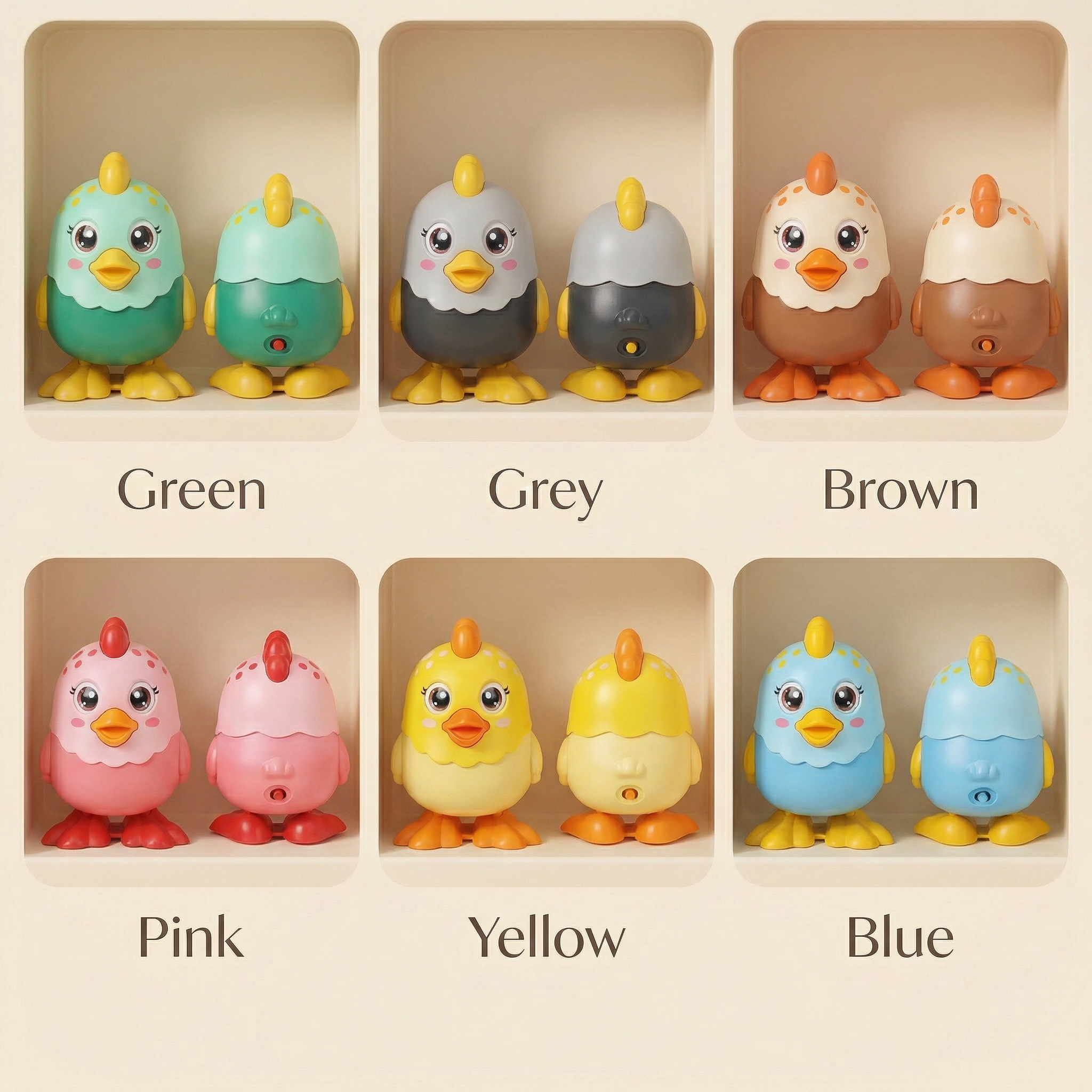 𝐺𝑖𝑔𝑔𝑙𝑒 𝐶𝑙𝑢𝑐𝑘 𝐶𝑜𝑙𝑙𝑒𝑐𝑡𝑜𝑟’𝑠 𝑆𝑒𝑡 – 𝐴𝑑𝑜𝑟𝑎𝑏𝑙𝑒 𝐵𝑙𝑢𝑒 & 𝑃𝑖𝑛𝑘 𝐶ℎ𝑖𝑐𝑘 𝑇𝑜𝑦 𝐷𝑢𝑜