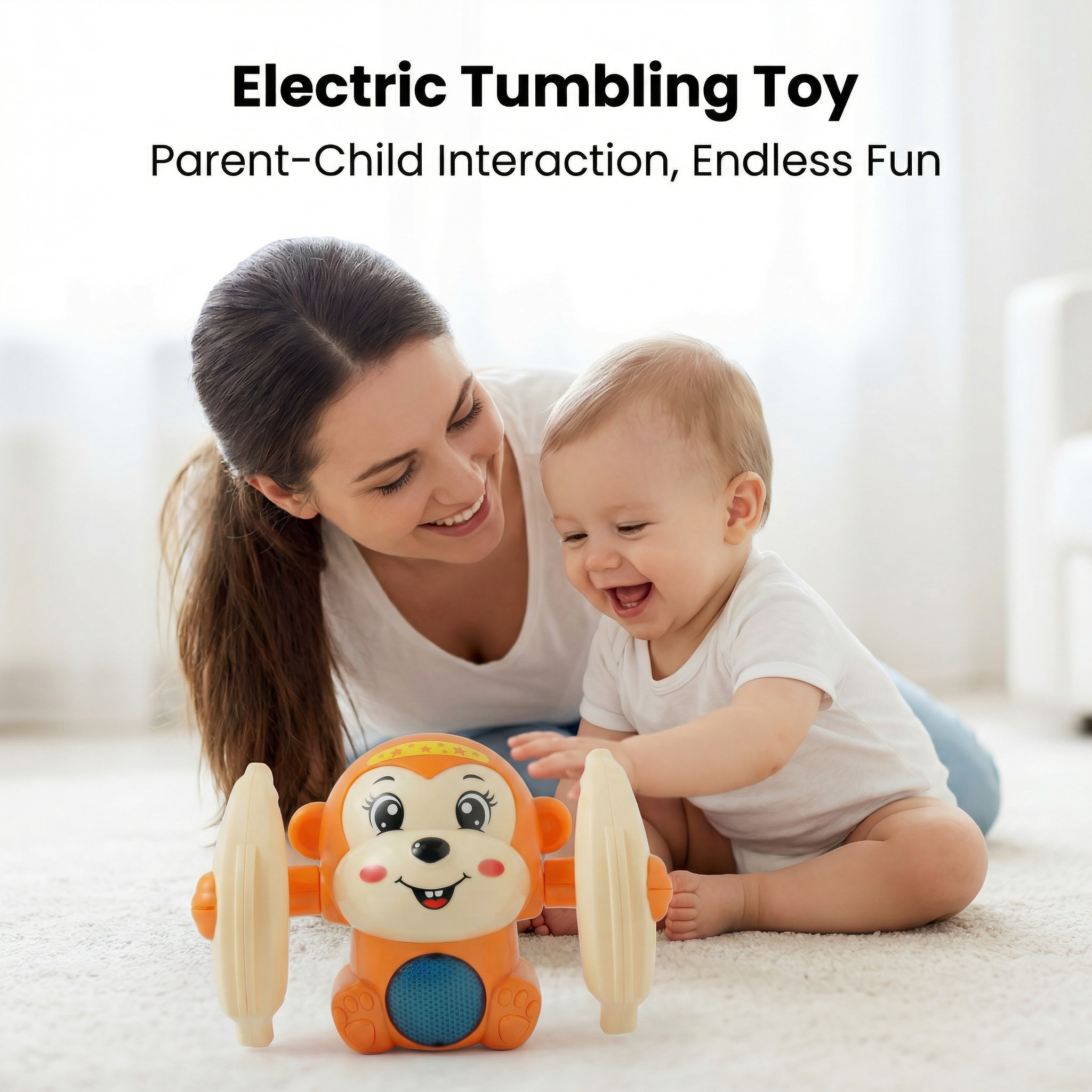 🎨🎨Spinning Tumble Monkey Interactive Toy